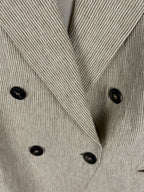 Brunello Cucinelli Linen Blazer Beige White Sz. 40 DE (44 IT)