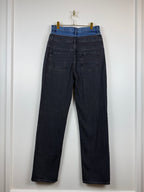 Sandro Double Waist Mom Jeans Grey Blue Sz. 36 DE (38 FR)