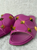 Valentino Roman Stud Slides Pink Sz. 40 EU