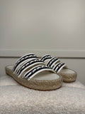 Chanel Chain Sandals White Blue Sz. 39 EU