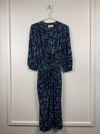 Zadig & Voltaire Kleid mit Blumenprint – Dunkelblau/Multicolor – Gr. XS