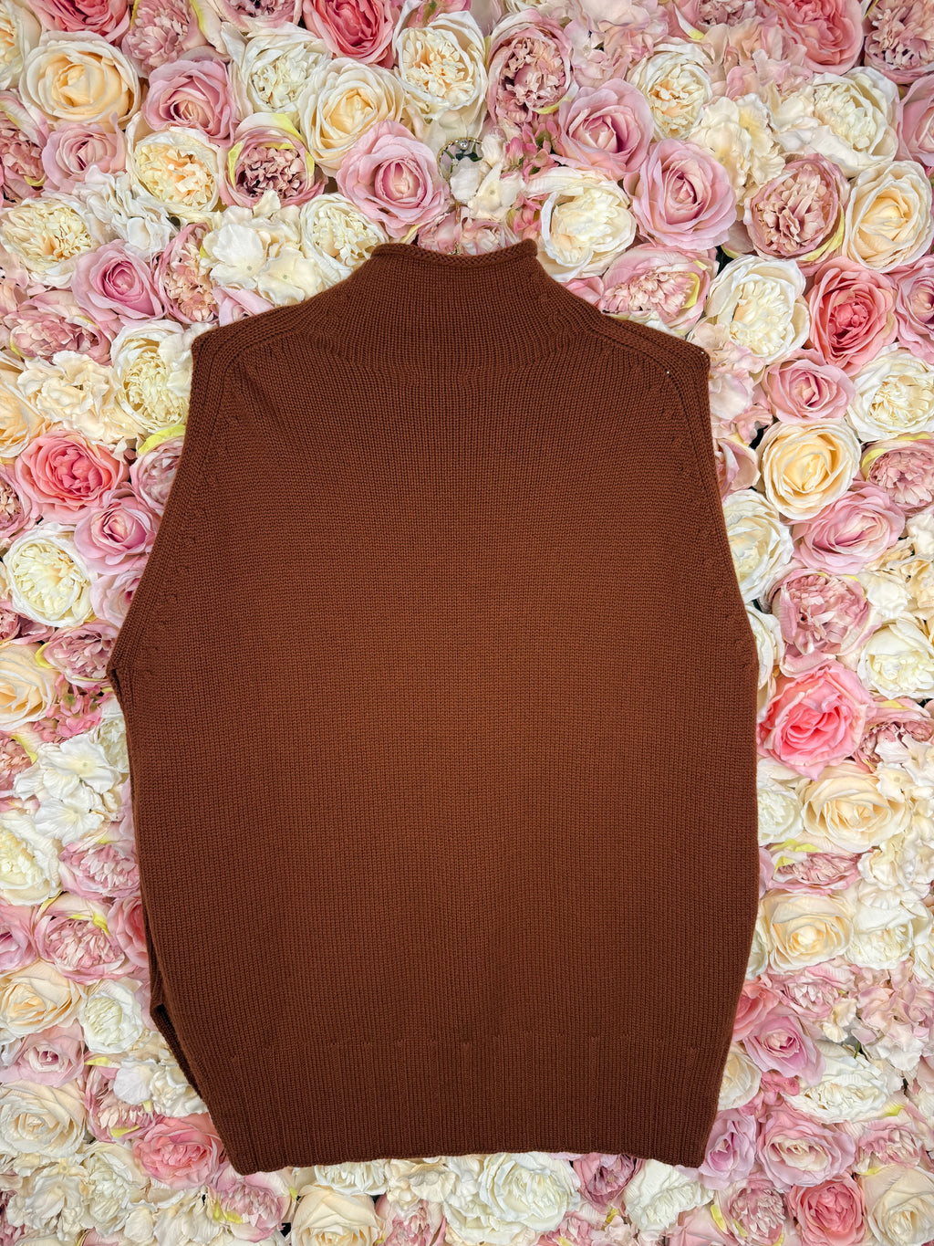 Malo Cashmere Vest in Rust
