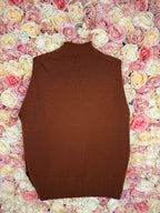 Malo Cashmere Vest in Rust