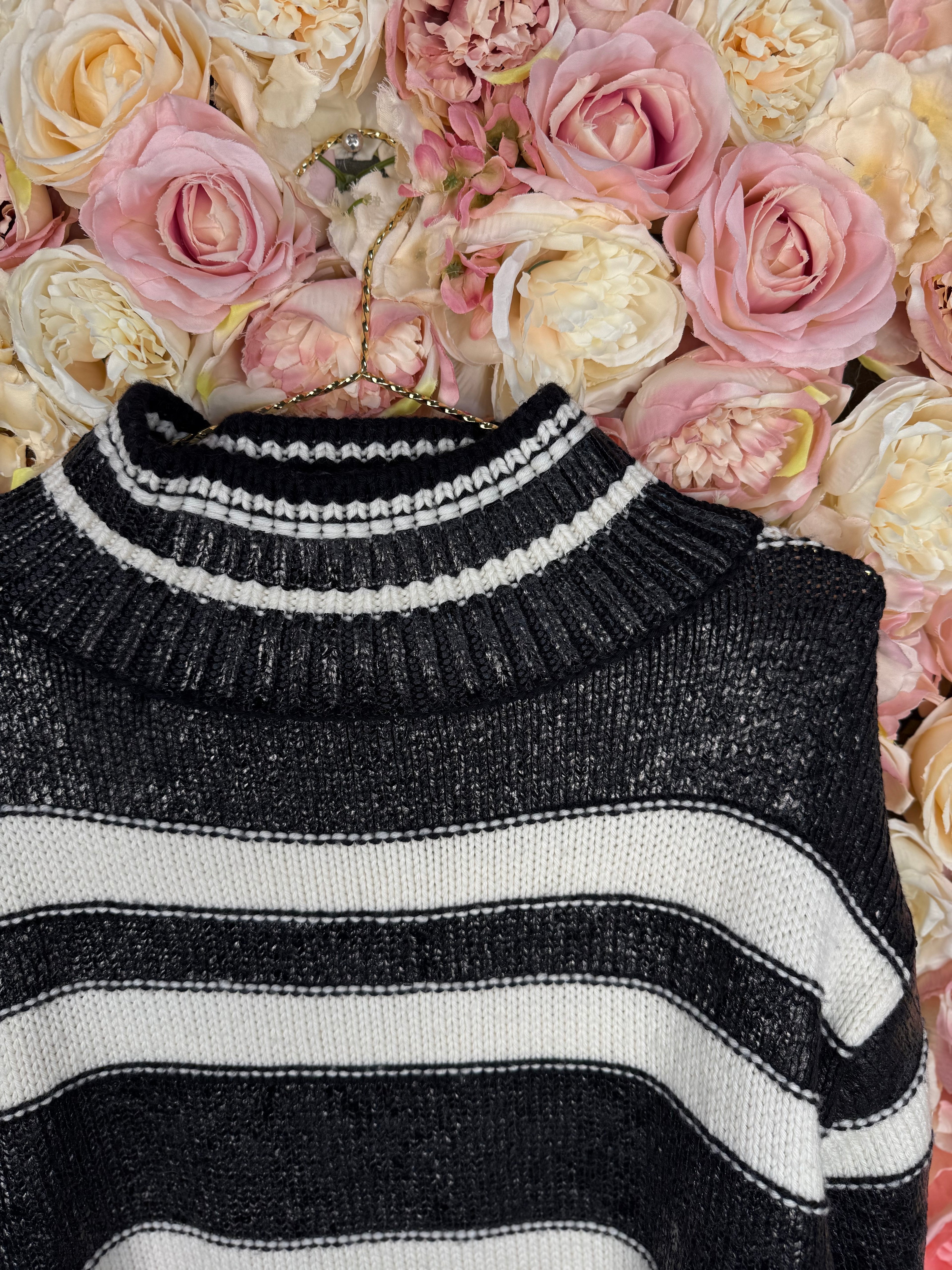 Ermanno Scervino Sweater Black White