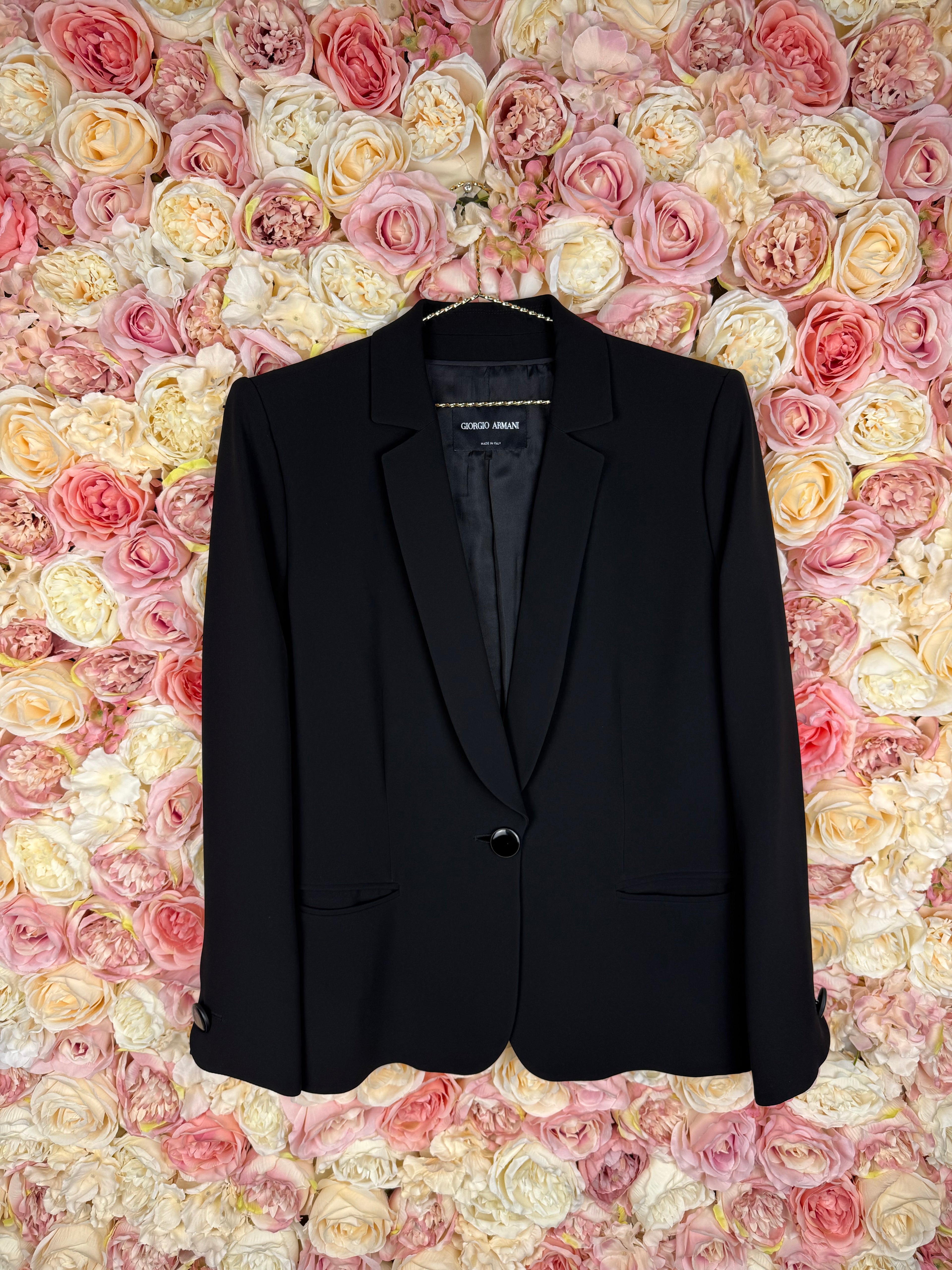 Giorgio Armani Classic Blazer Black Sz. 44 DE (48 IT)