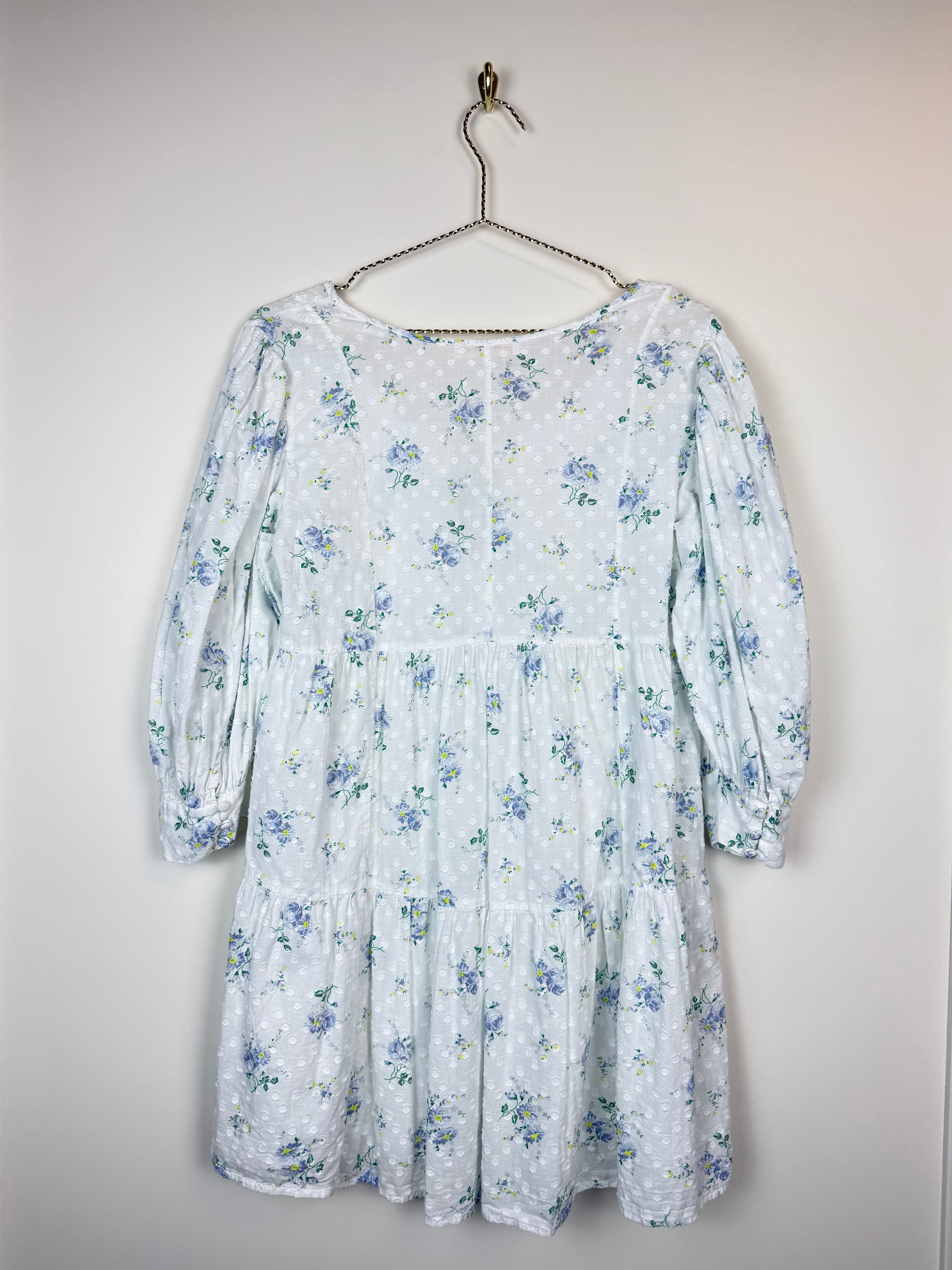 LoveShackFancy Cotton Dress White Multi Sz. M