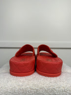 Chanel CC Logo Slides Orange Sz. 38 EU