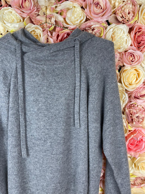 Monrow Cashmere Sweater Grey & Black Sz. S