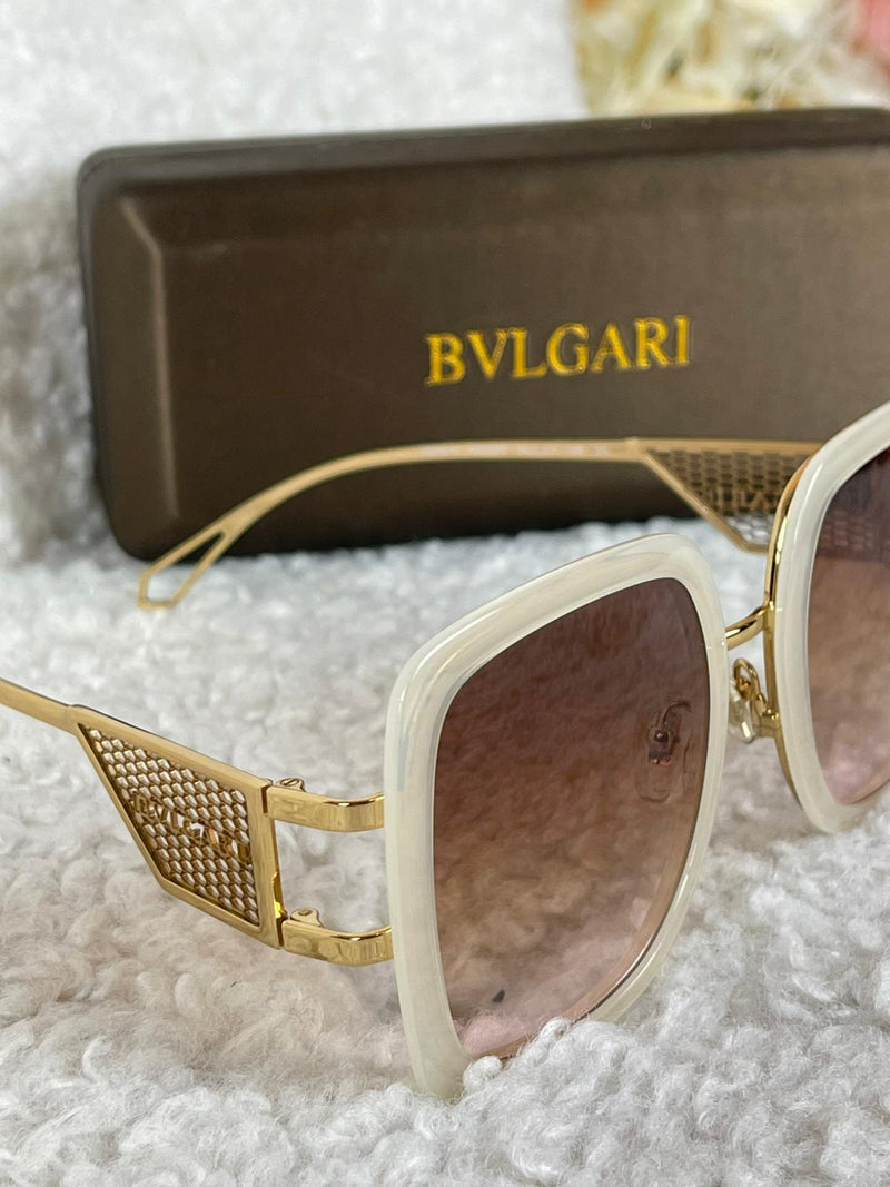 Bulgari Sunglasses Cream Gold
