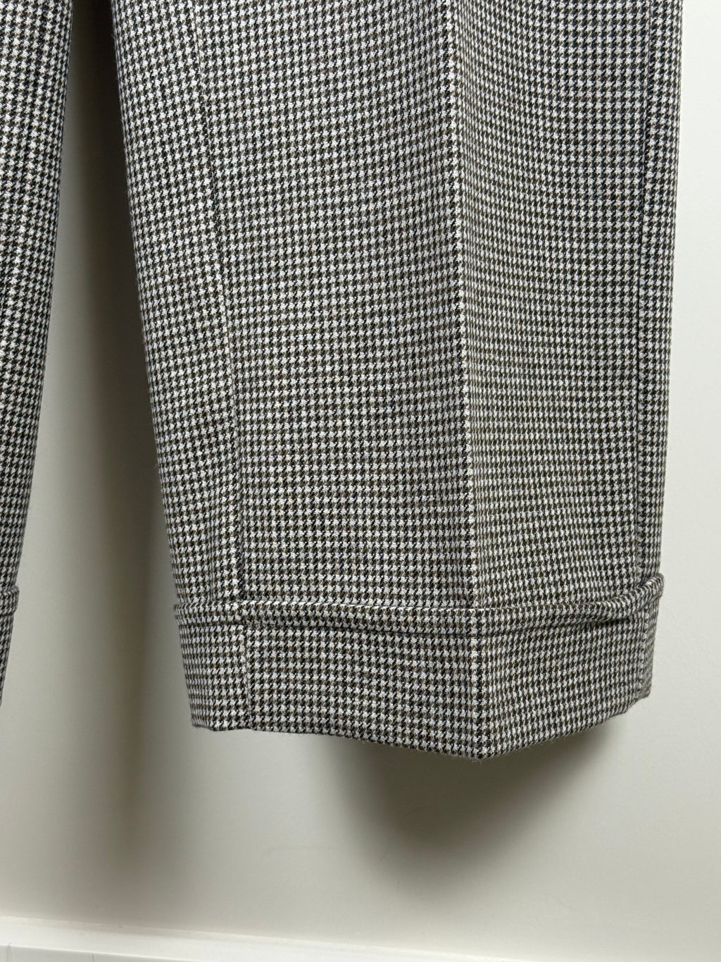 'S Max Mara Hahnentritt-Hose – Braun/Mehrfarbig – Gr. 40 DE