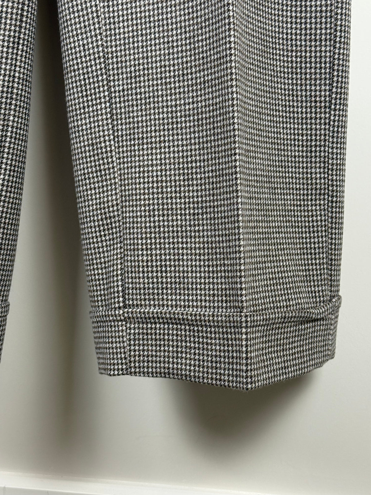 'S Max Mara Hahnentritt-Hose – Braun/Mehrfarbig – Gr. 40 DE