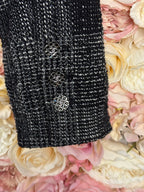 Chanel 22A Tweed Jacket Grey Sz. 38 DE (40 FR)