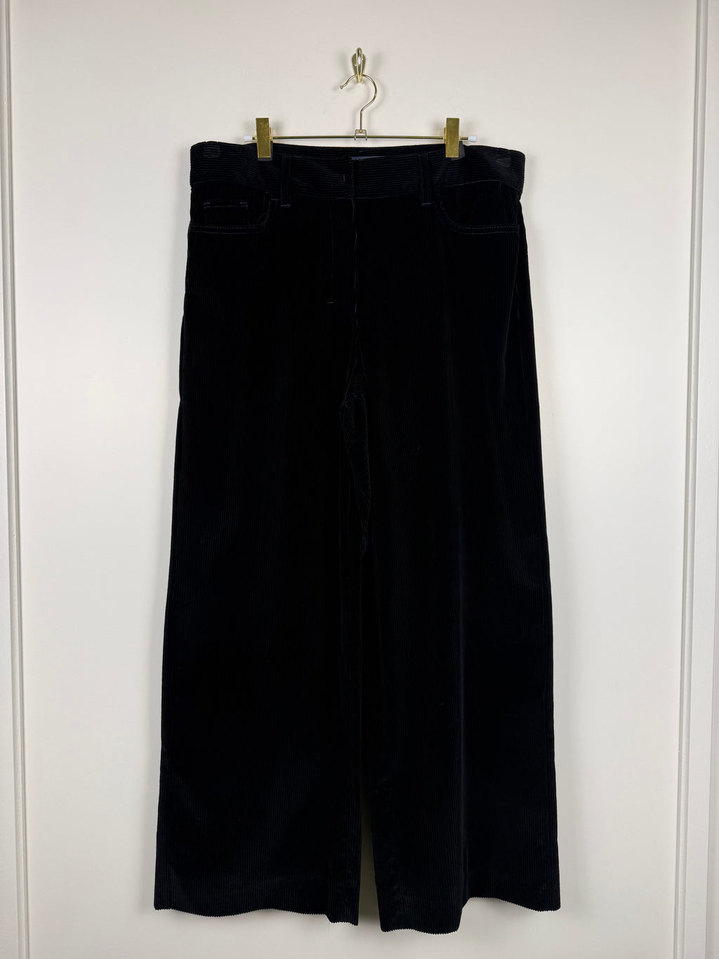 S' Max Mara Cord-Hose – Schwarz – Gr. 42 DE (46 IT)