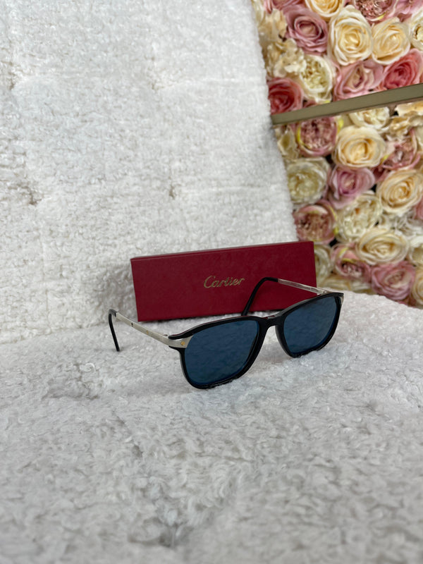 Cartier Sunglasses Black with Silver Details