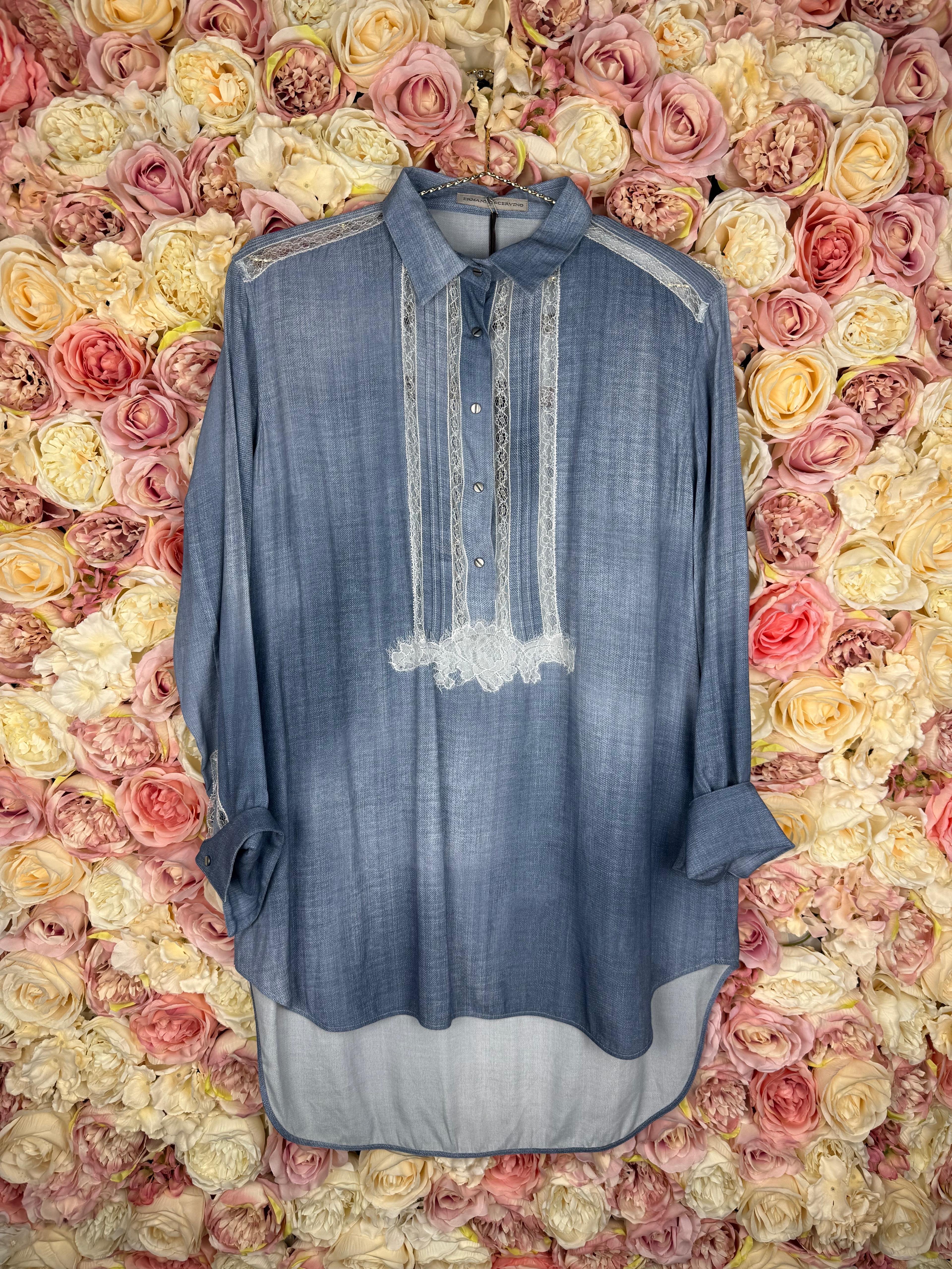 Ermanno Scervino blouse jeans look