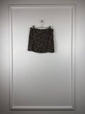 Rosmarie Amacher Jupe mit Perlenstickerei – Schwarz/Braun – ca. Gr. 34 DE