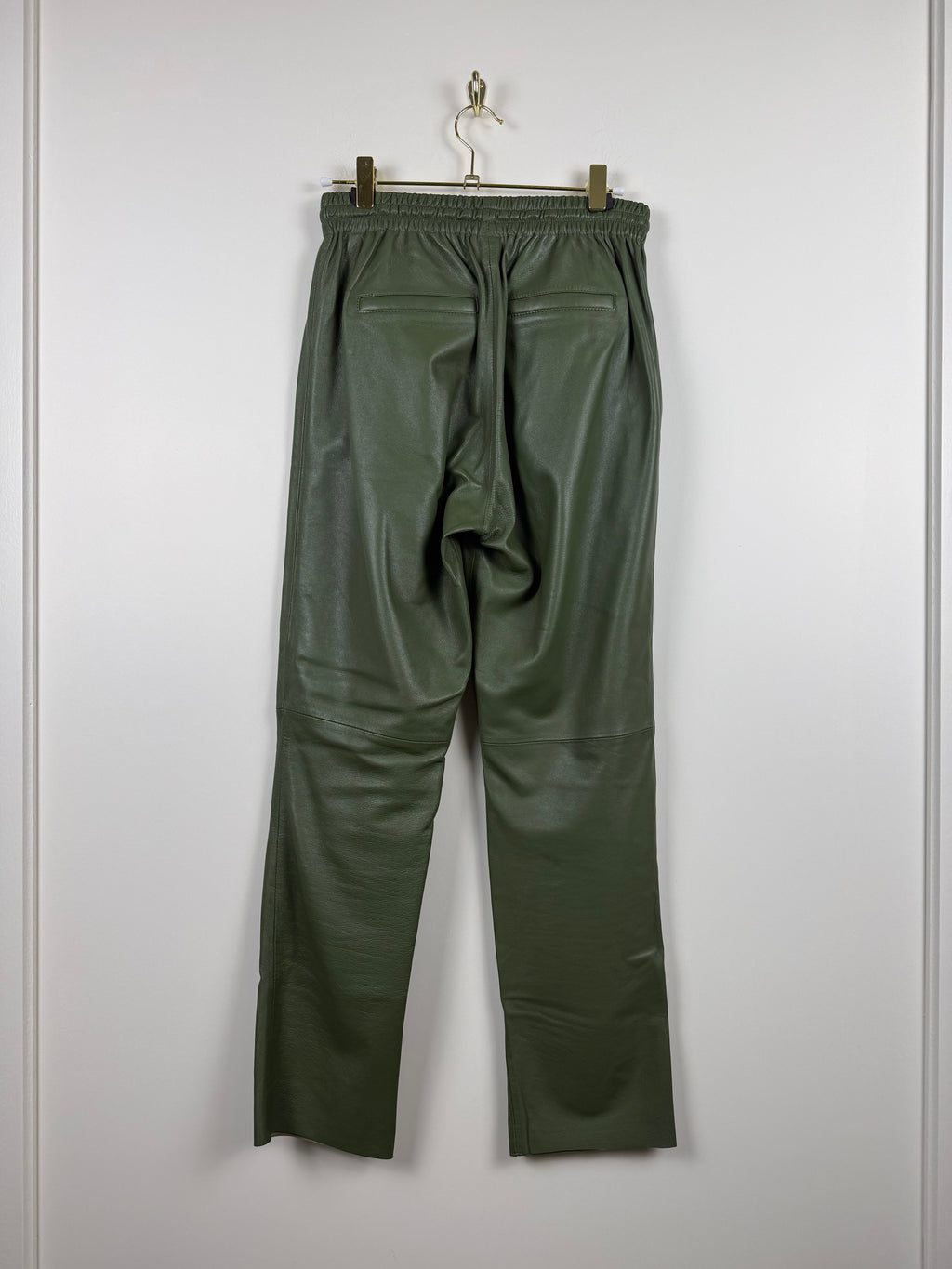 Oakwood Lederhose – Olive – Gr. S