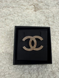 Chanel CC Brooch Silver