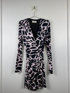 Alexandre Vauthier Kleid – Schwarz/Rosa – Gr. 36 DE (38 FR)