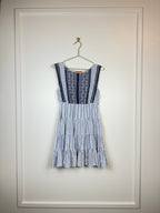 Ermanno Scervino Linen Dress Blue White Sz. XS