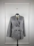 L'Essage Journal Standard Blazer 100% Ramie Grey Sz. L