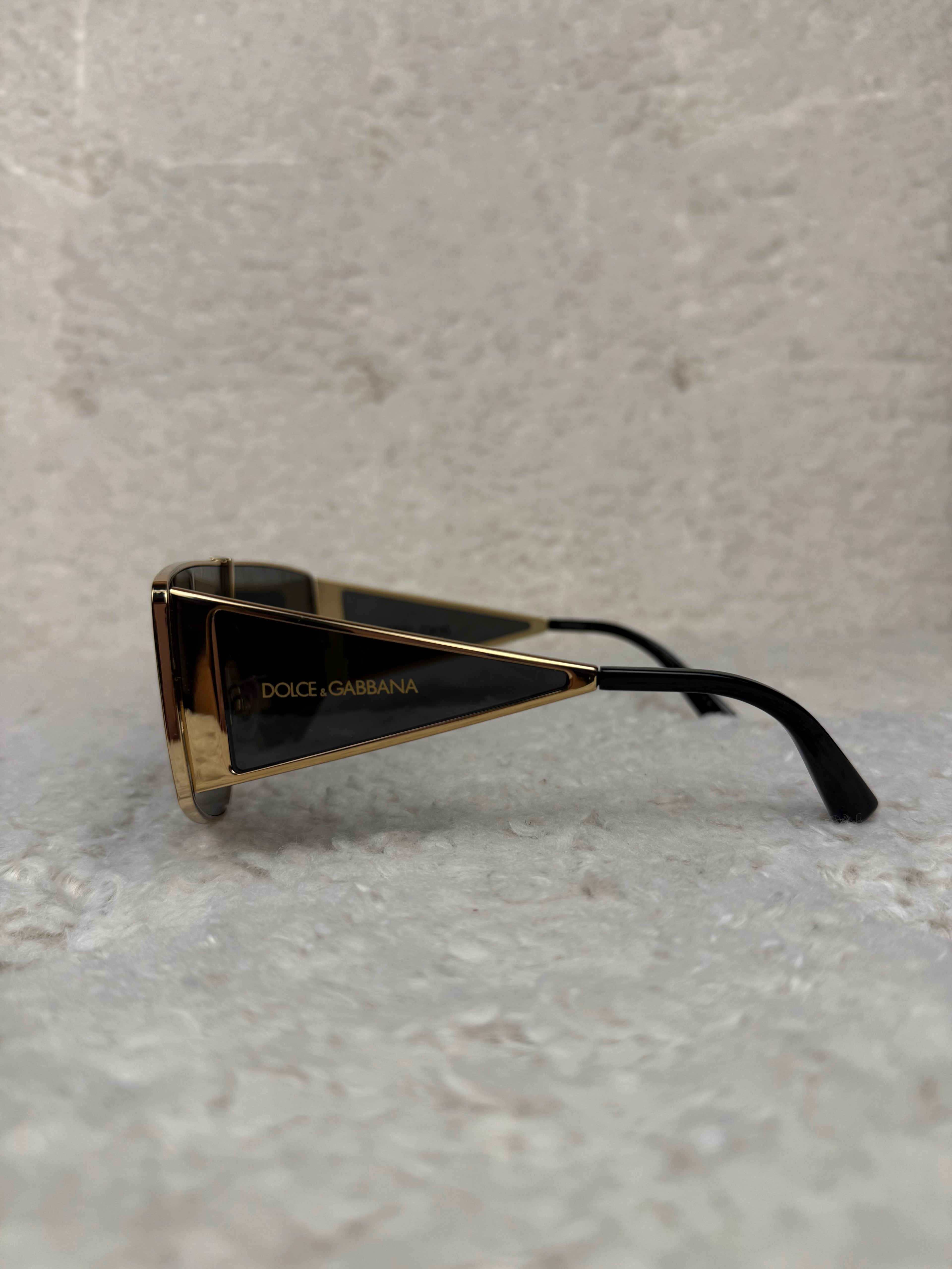 Dolce & Gabbana DNA Sunglasses Black Gold