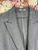 L'Essage Journal Standard Blazer 100% Ramie Grey Sz. L