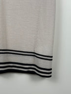 Gucci Vintage Set Top & Cardigan – Beige/Schwarz – Gr. M
