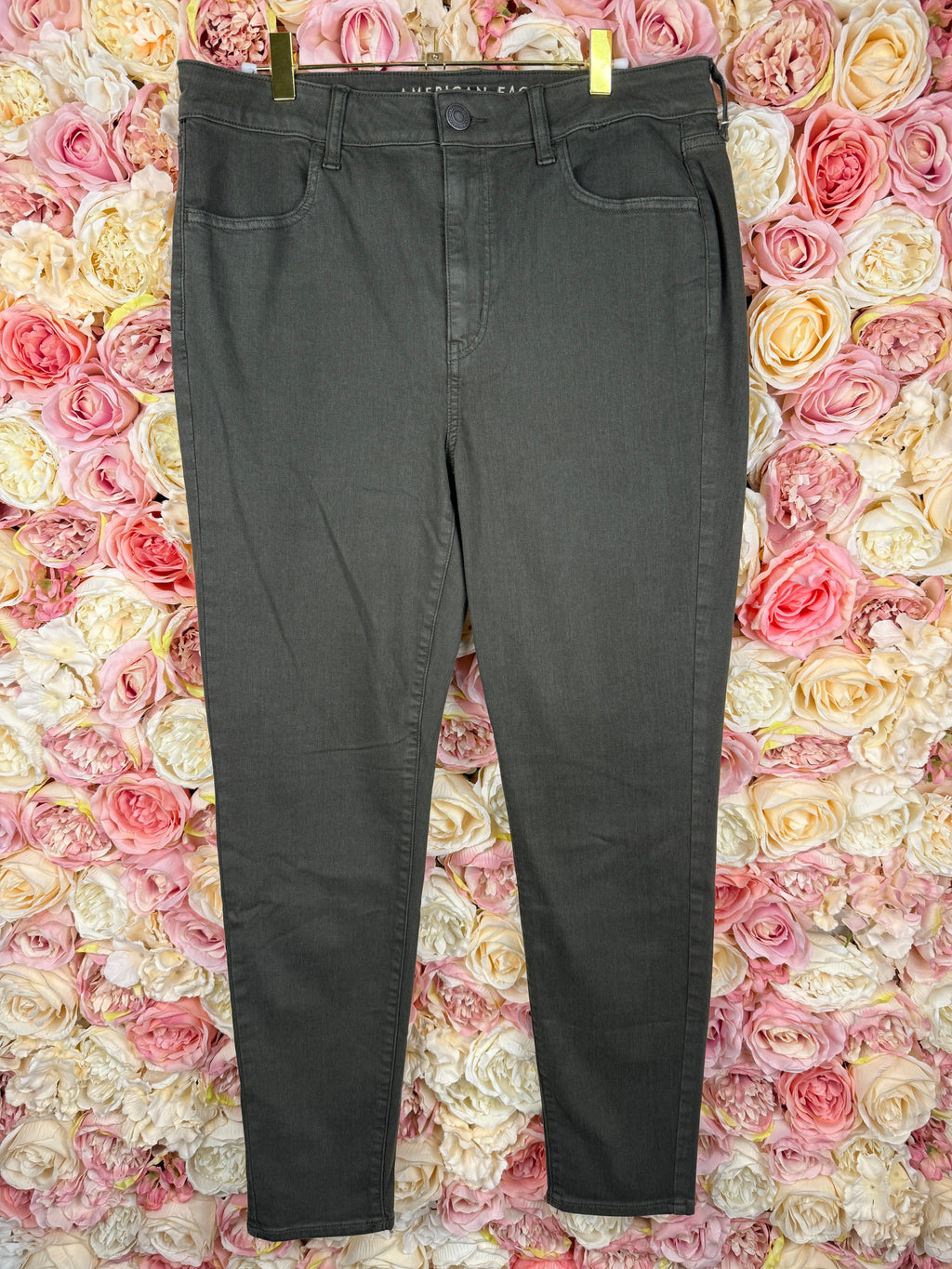 American Eagle Jeans Green Skinny