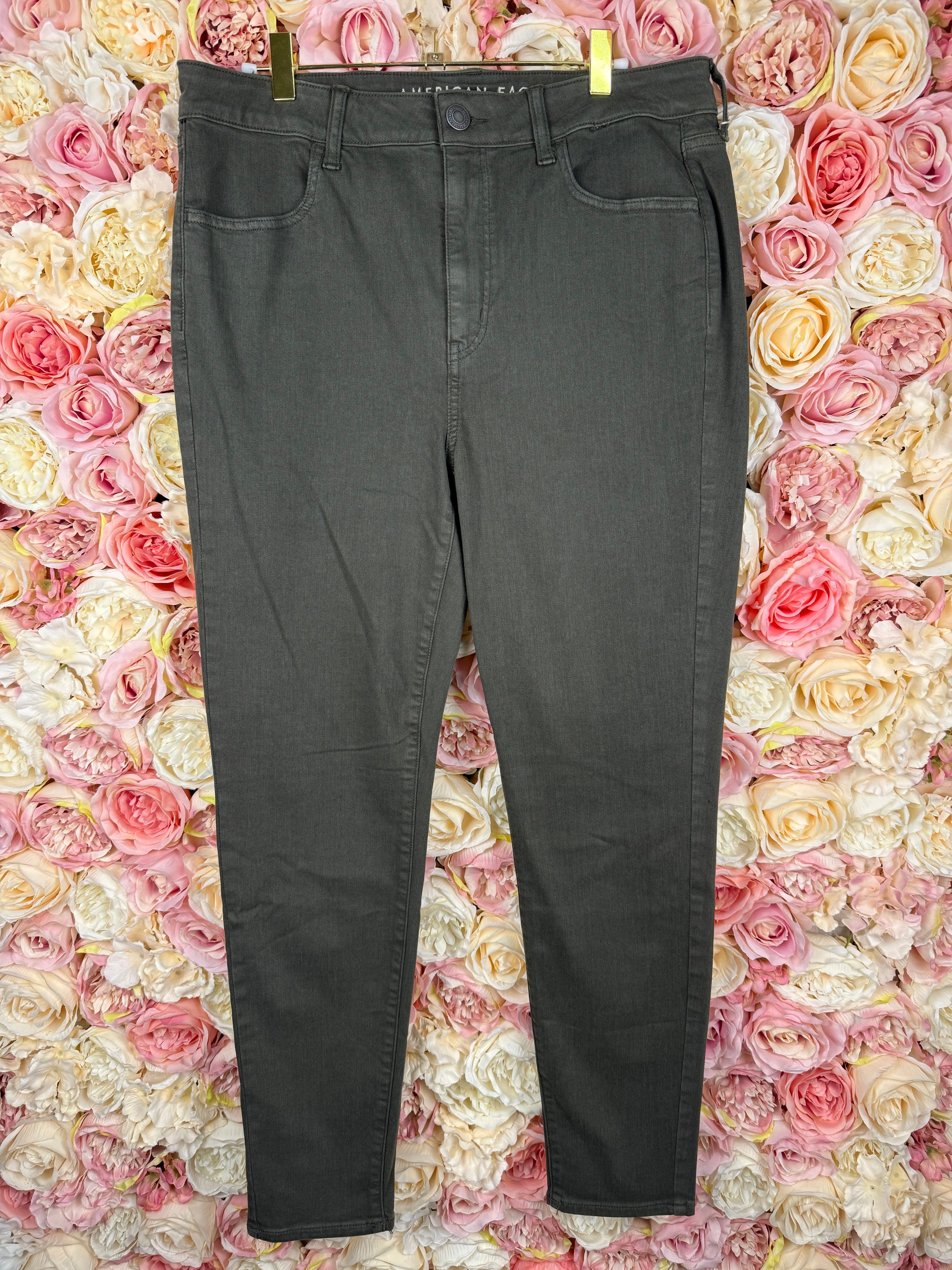 American Eagle Jeans Green Skinny