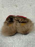 Gucci Princetown Mules with Fur Red Velvet Sz. 37.5 EU
