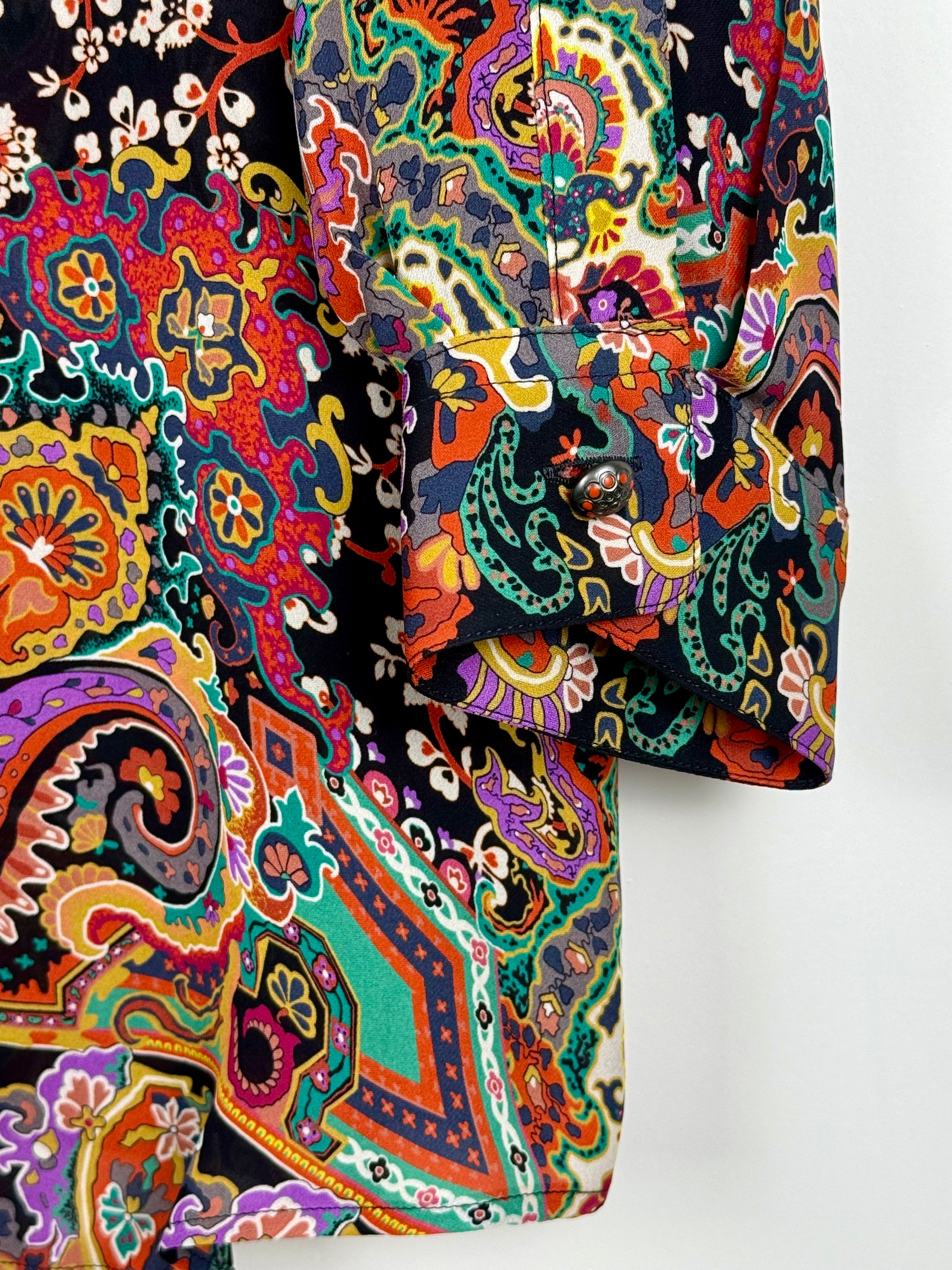 Etro Silk Blouse Multi Sz. 46 DE (50 IT)