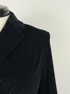 S' Max Mara Cord-Blazer – Schwarz – Gr. 40 DE (44 IT)
