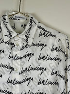 Balenciaga Oversized Blouse White Black Sz. 34 DE (36 FR)