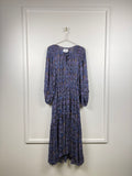 Isabel Marant Étoile Kleid mit Blumenprint – Blau – Gr. 36 DE (38 FR)