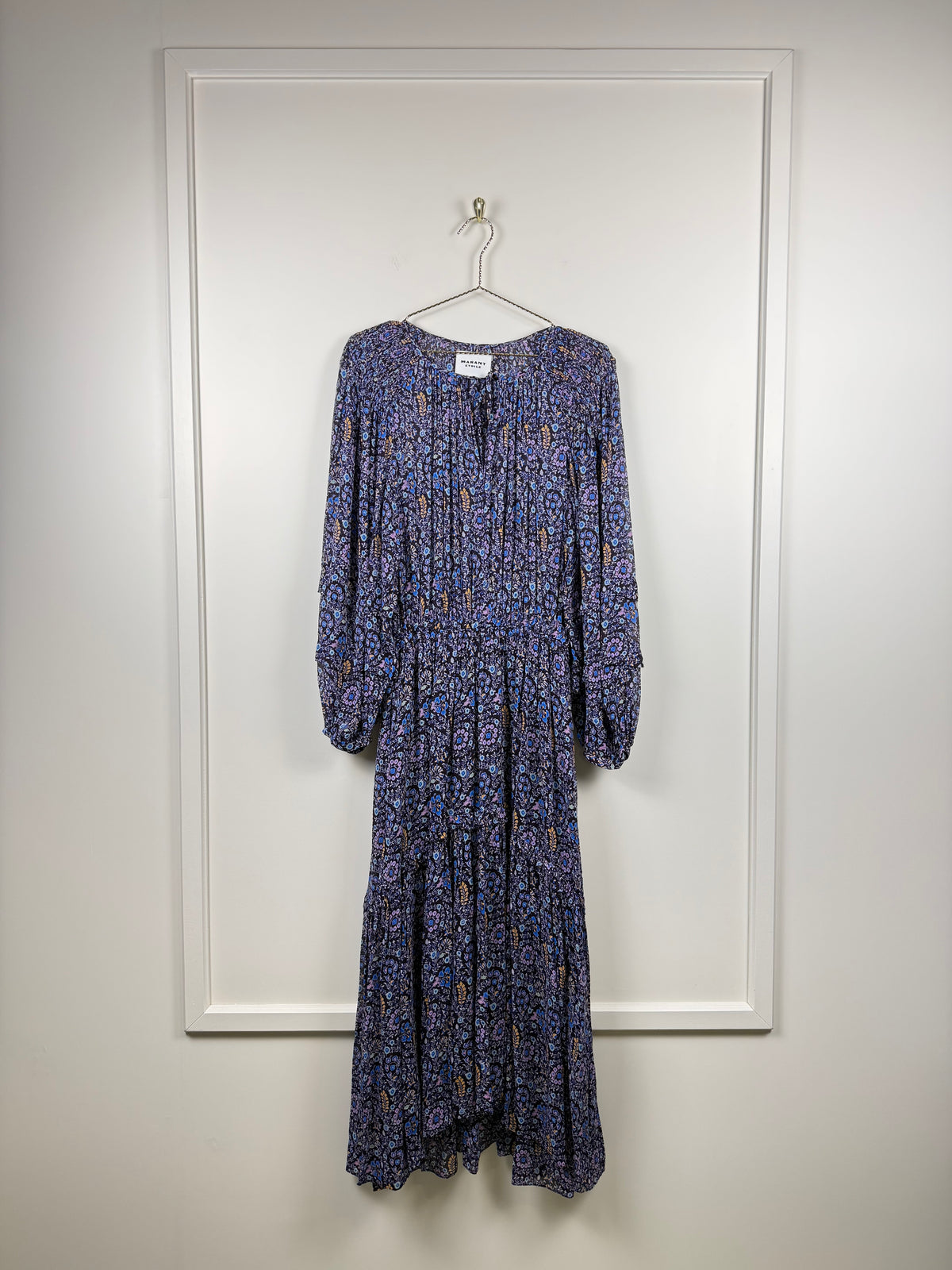 Isabel Marant Étoile Kleid mit Blumenprint – Blau – Gr. 36 DE (38 FR)