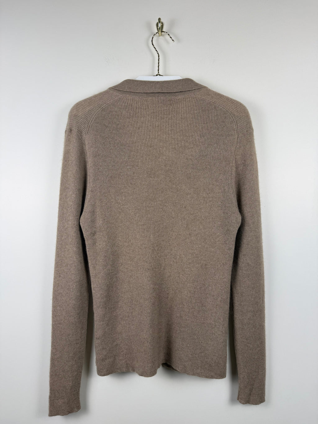 Hawick Cashmere Strickjacke – Camel – Gr. S