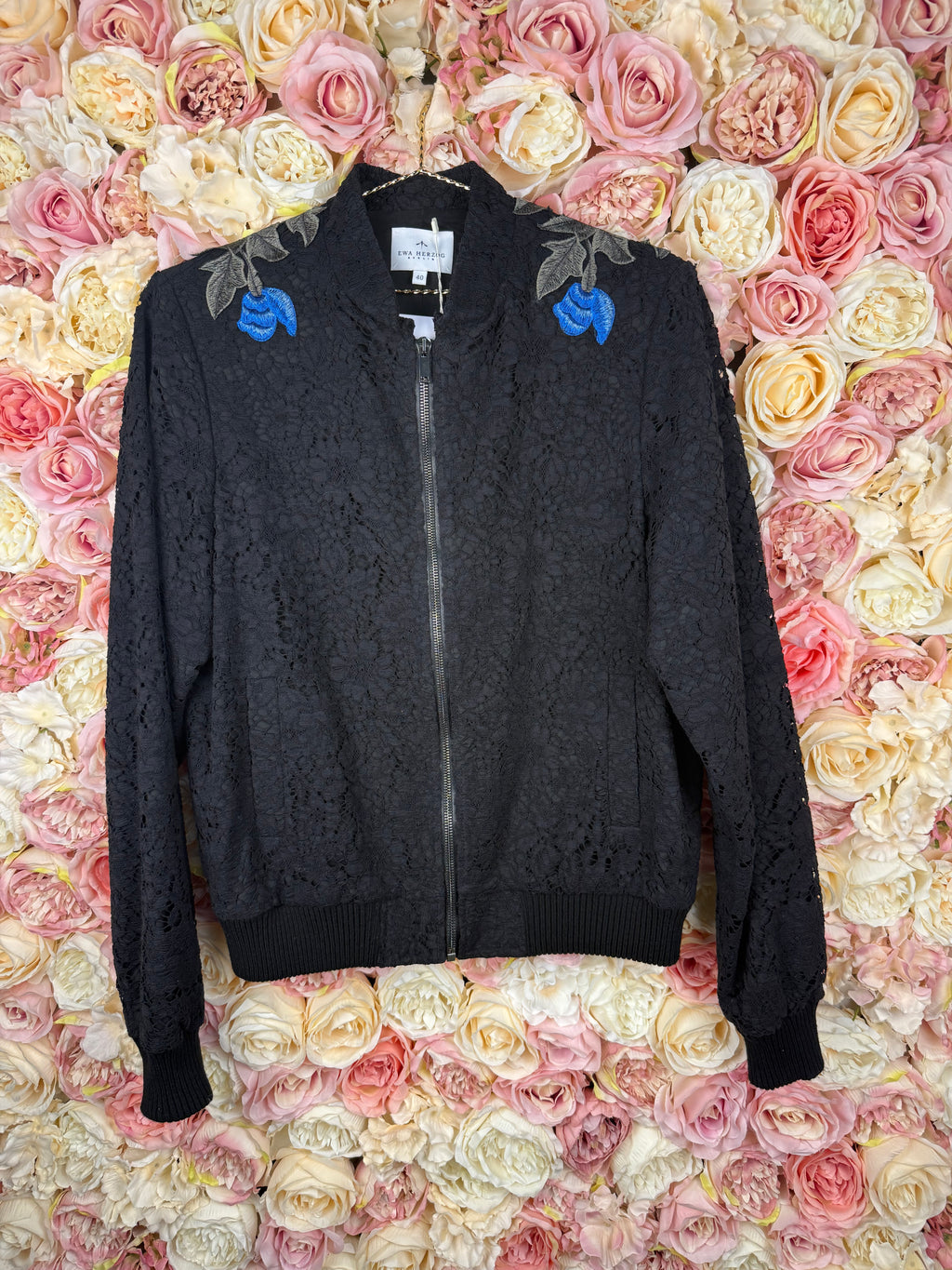 Ewa Herzog Lace Bomber Jacket