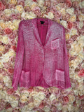 Avant Toi Pink Linen Cotton Blazer