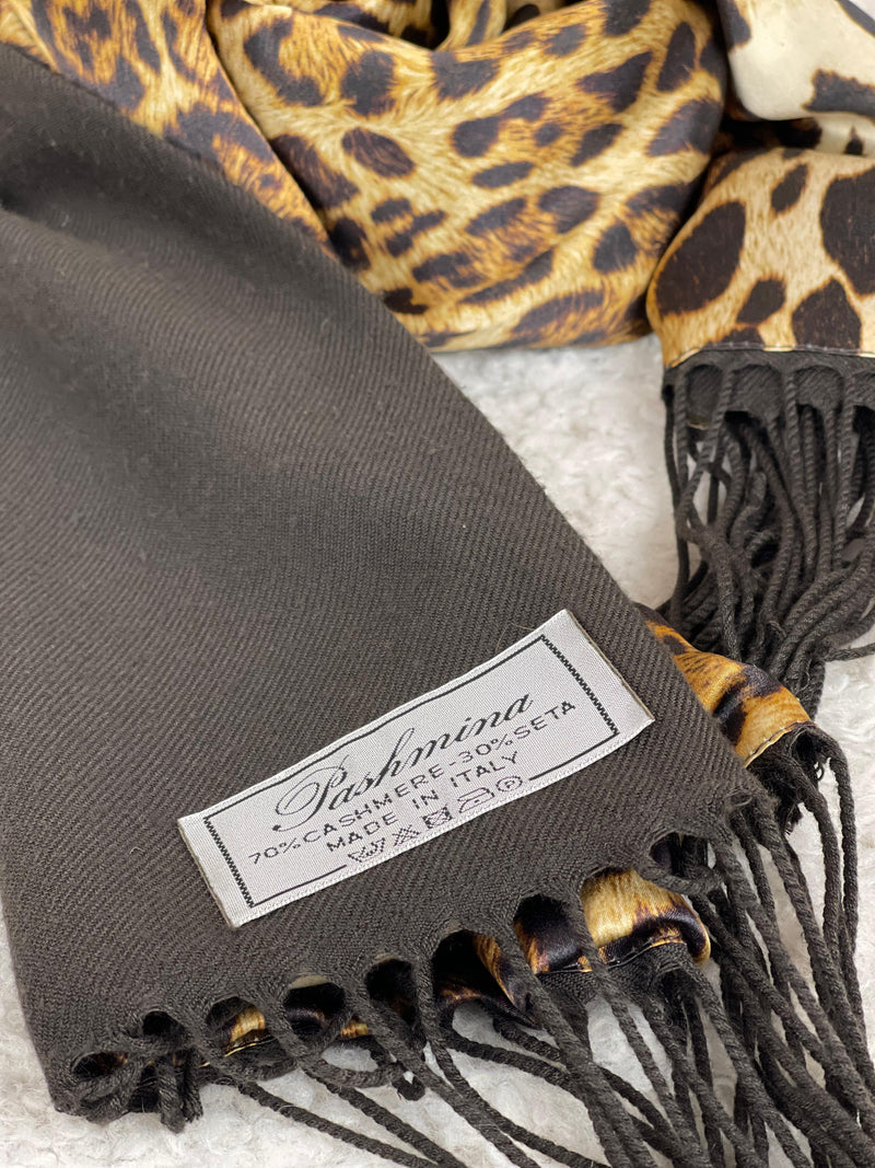 Pashmina Cashmere Silk Scarf Leo