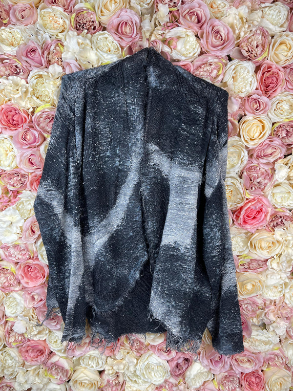 Avant Toi Silk Cotton Cardigan Grey Sz. XL