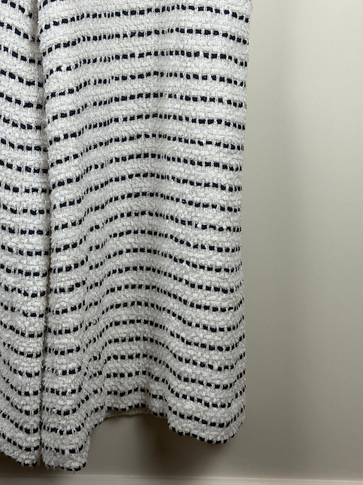 Chanel S23 Tweed Pants White Blue Sz. 42 DE (44 FR)