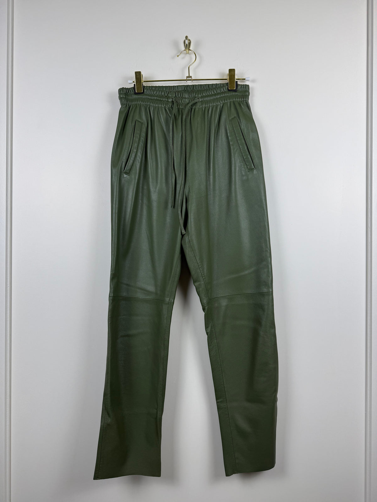 Oakwood Lederhose – Olive – Gr. S