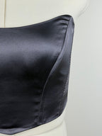 Sovaye Shiny Top Dark Grey Sz. S