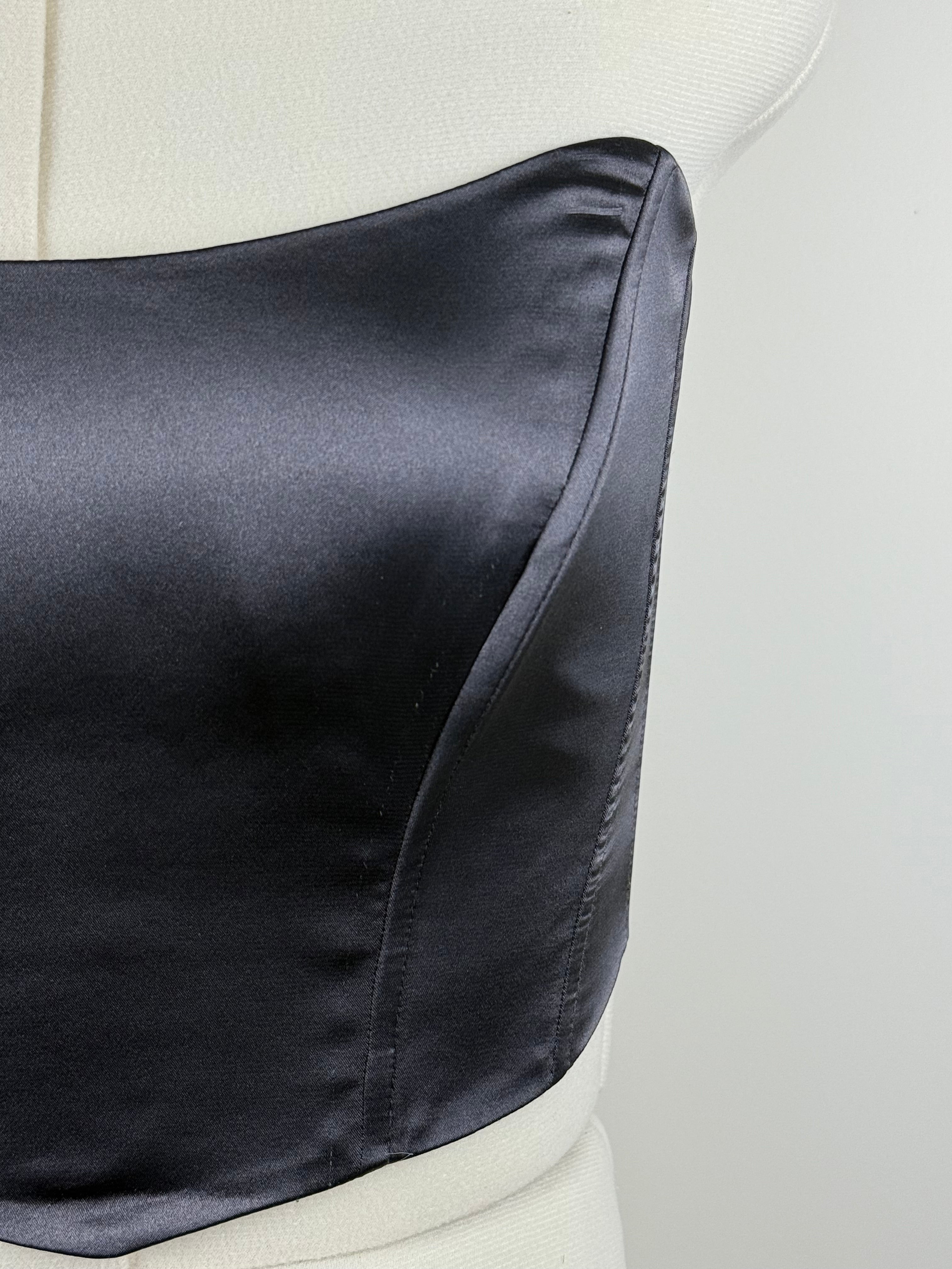 Sovaye Shiny Top Dark Grey Sz. S