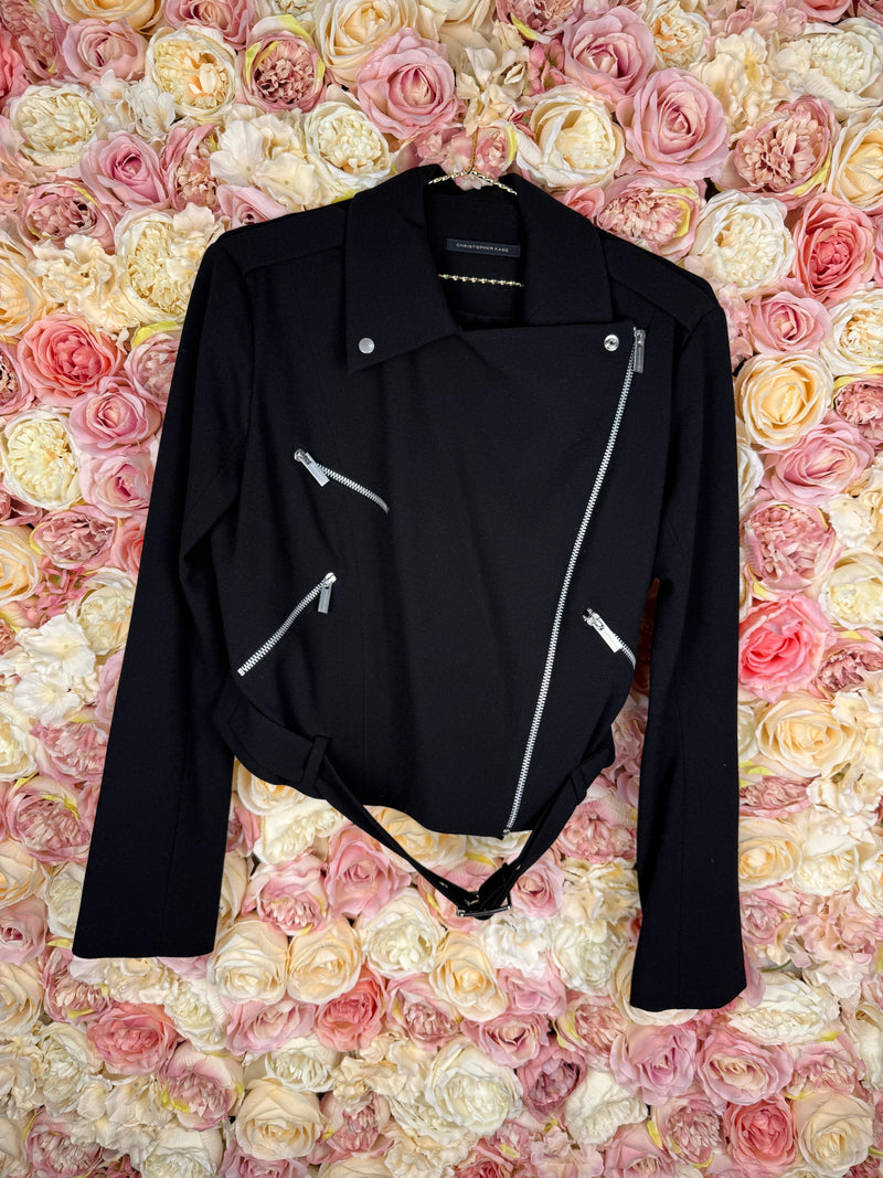 Christopher Kane Fabric Biker Jacket