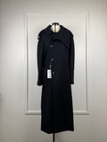 Courrèges Oblique Woll Mantel – Schwarz – Gr. S