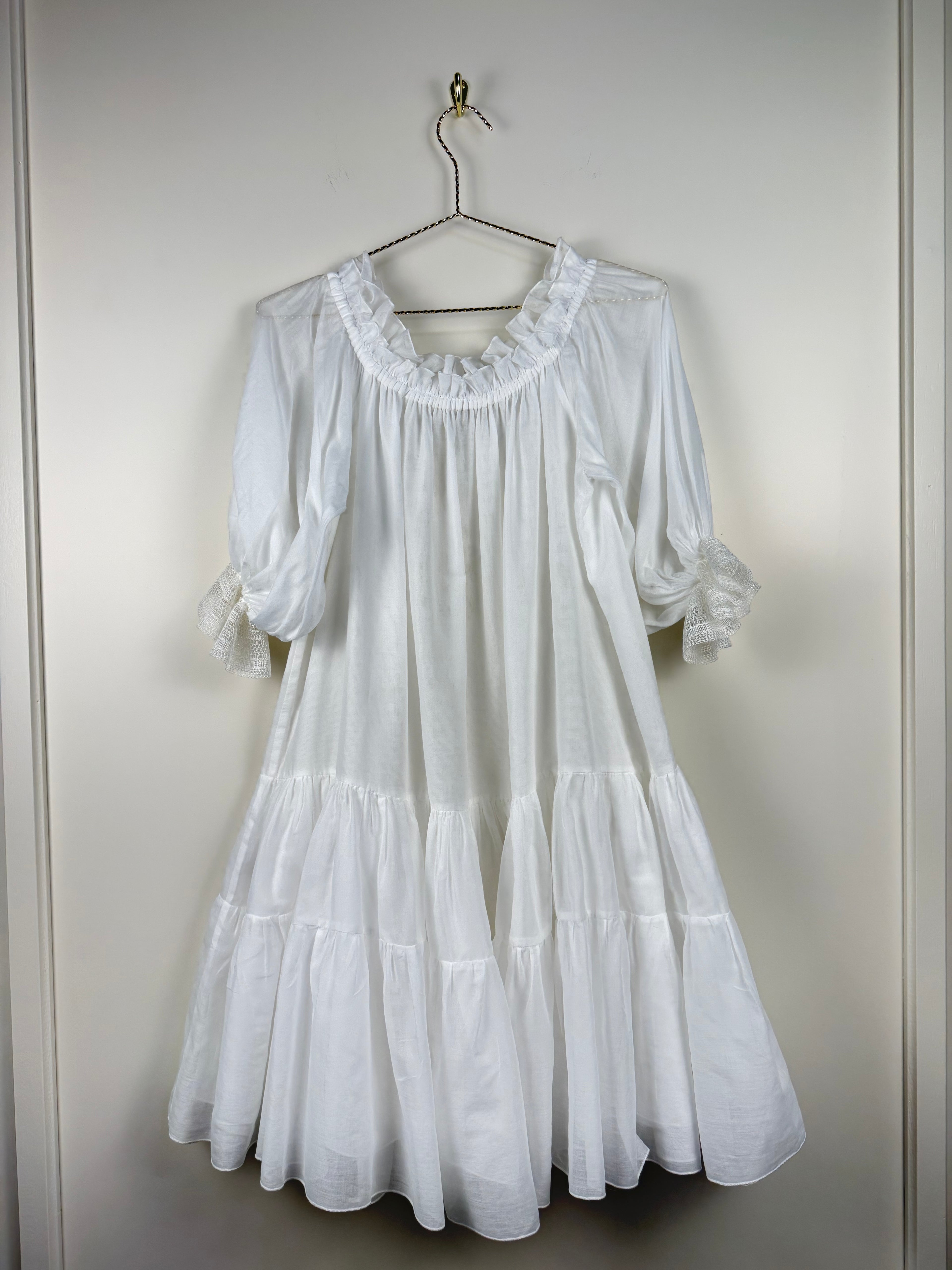 Ermanno Scervino Beachwear Kleid mit Spitze – Weiss – Gr. 38 DE (42 IT)