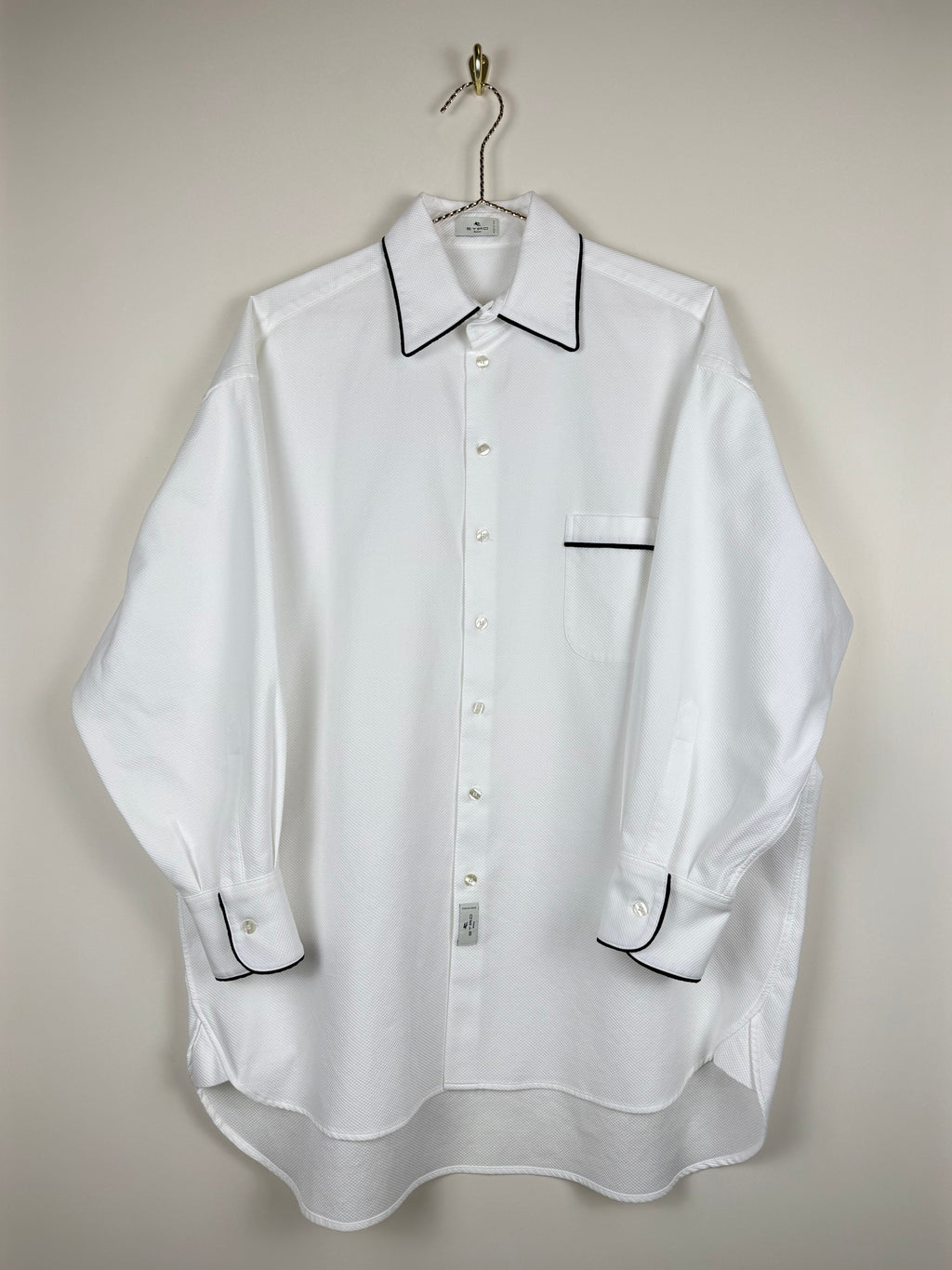 Etro Cotton Shirt White Sz. 38 DE (42 IT)