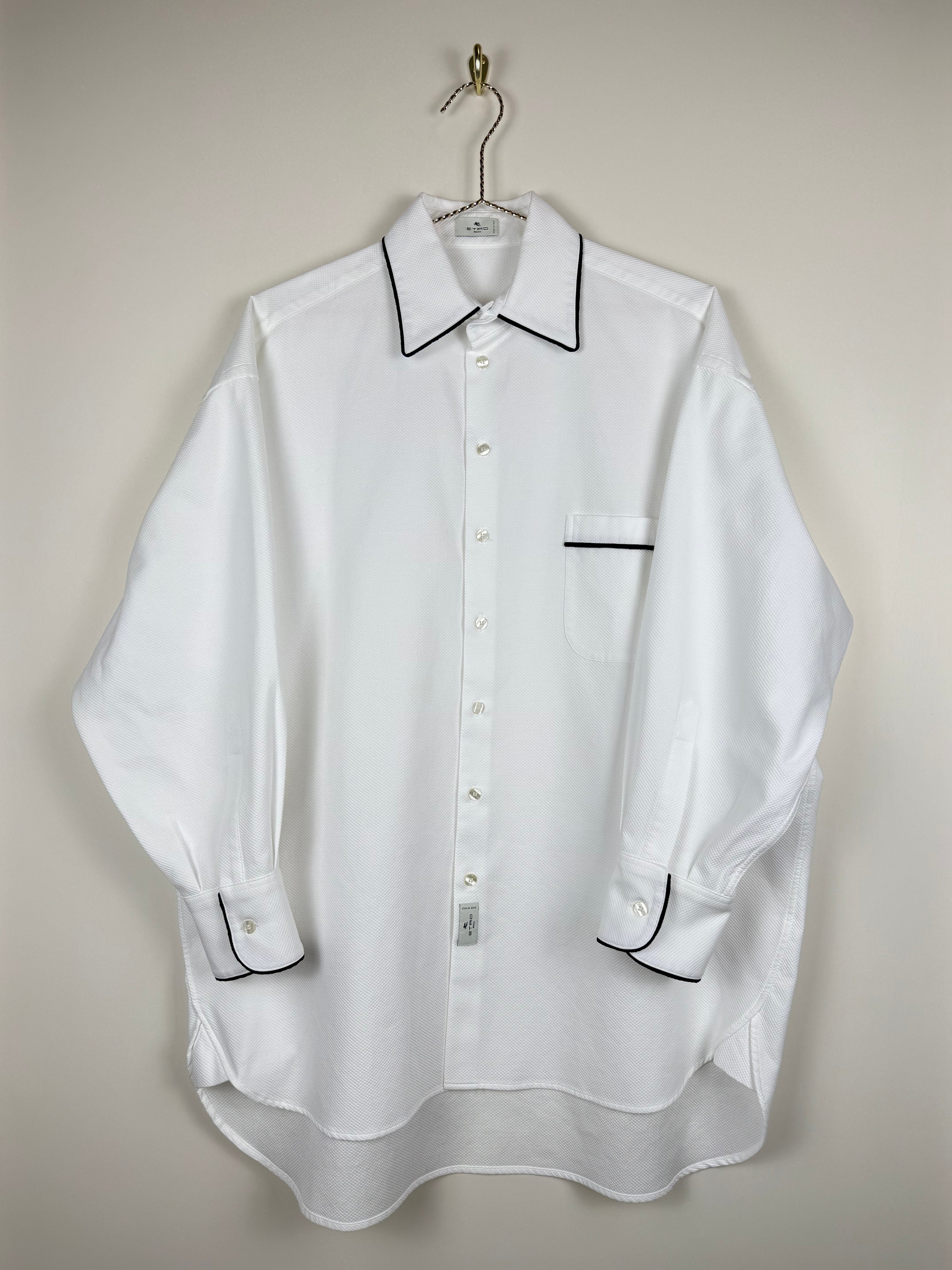 Etro Cotton Shirt White Sz. 38 DE (42 IT)